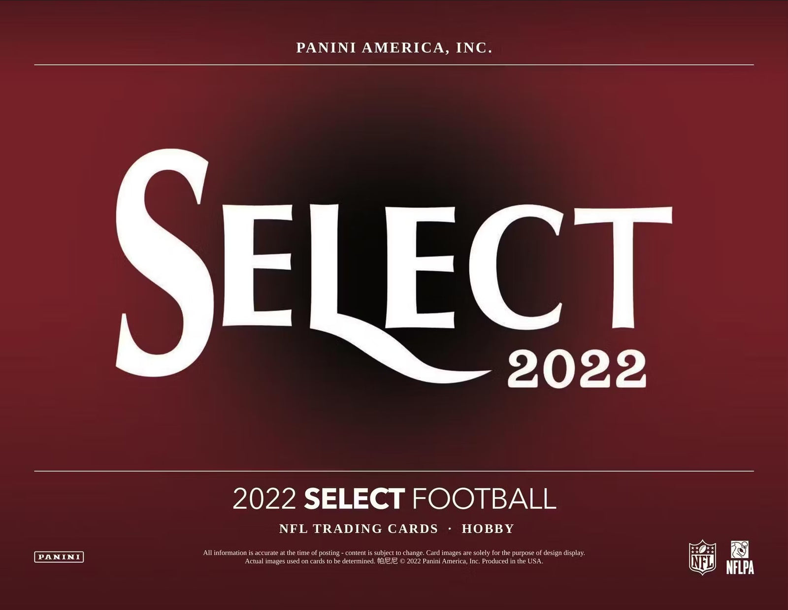 2022 Panini Select Football Hobby Trading Cards