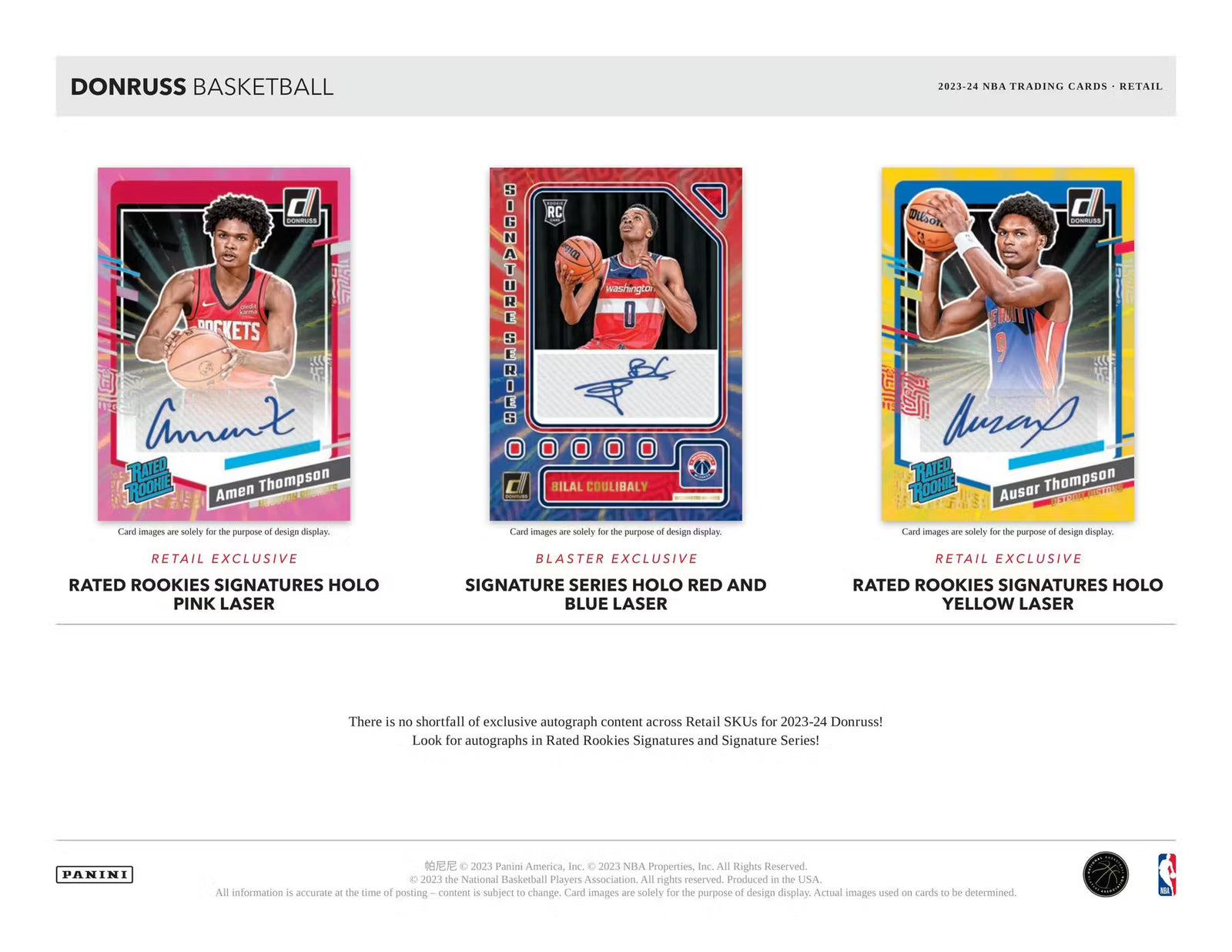 2023-24 Panini Donruss Basketball Blaster Trading Cards