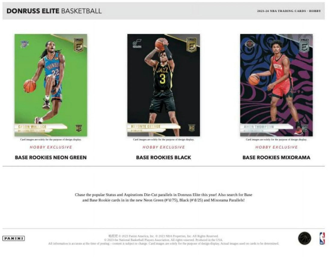 2023-24 Panini Donruss Elite Basketball Hobby Trading Cards