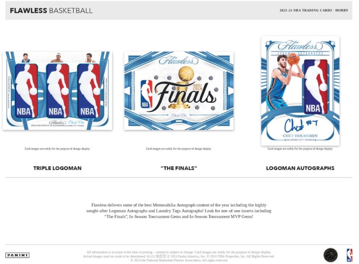 2023-24 Panini Flawless Basketball Hobby Trading Cards