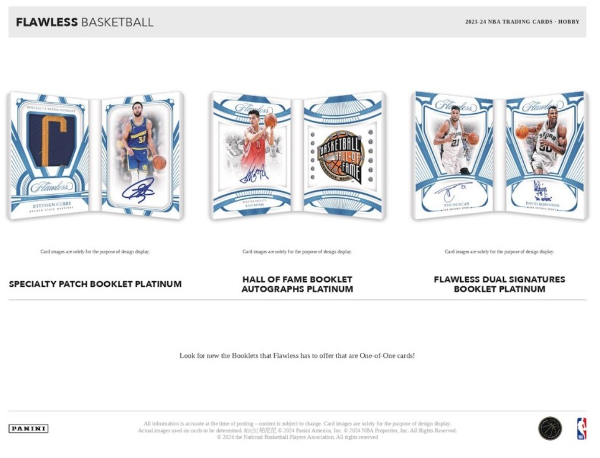 2023-24 Panini Flawless Basketball Hobby Trading Cards