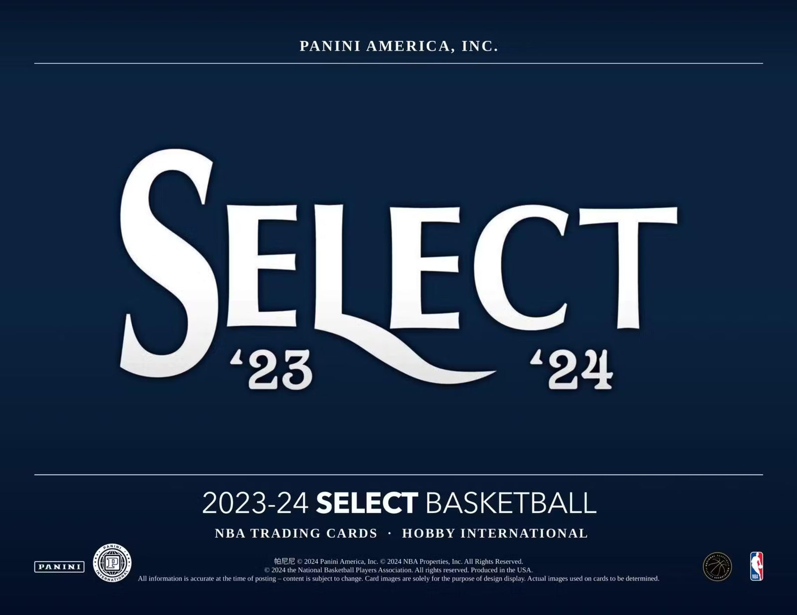 2023-24 Panini Select Basketball International Hobby Trading Cards