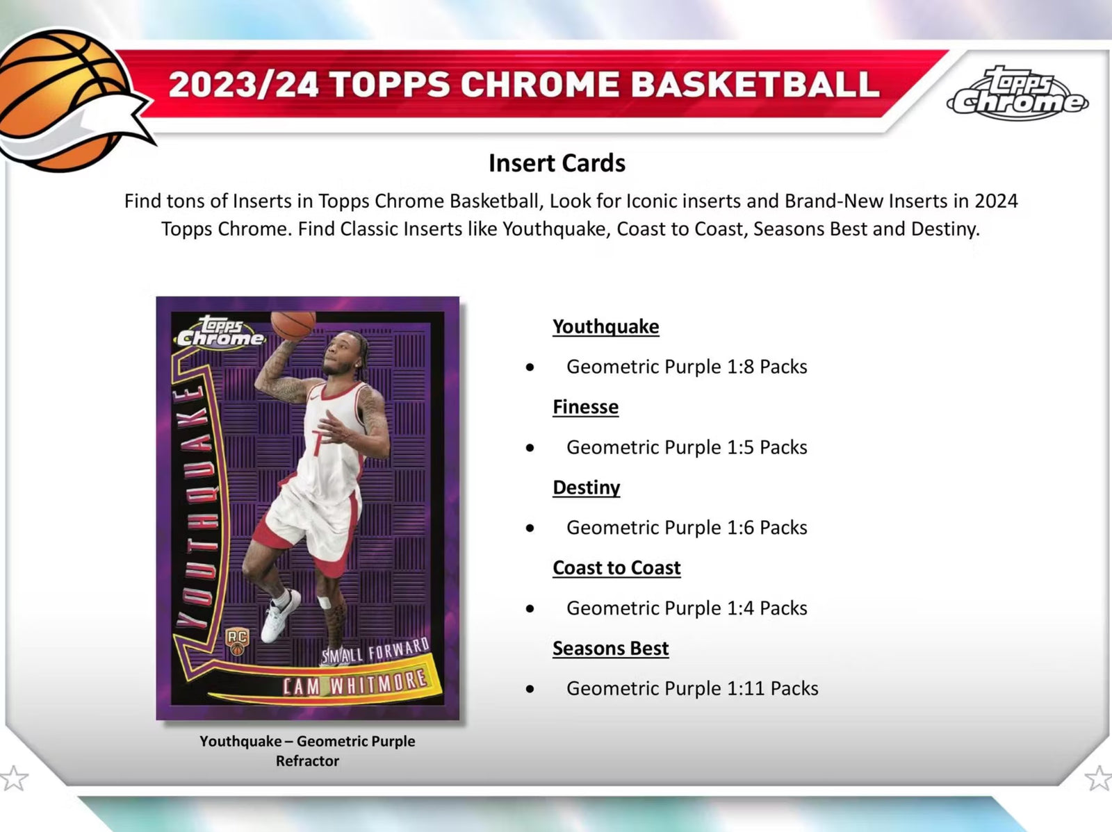 2023-24 Topps Chrome Basketball Breakers Delight Trading Cards