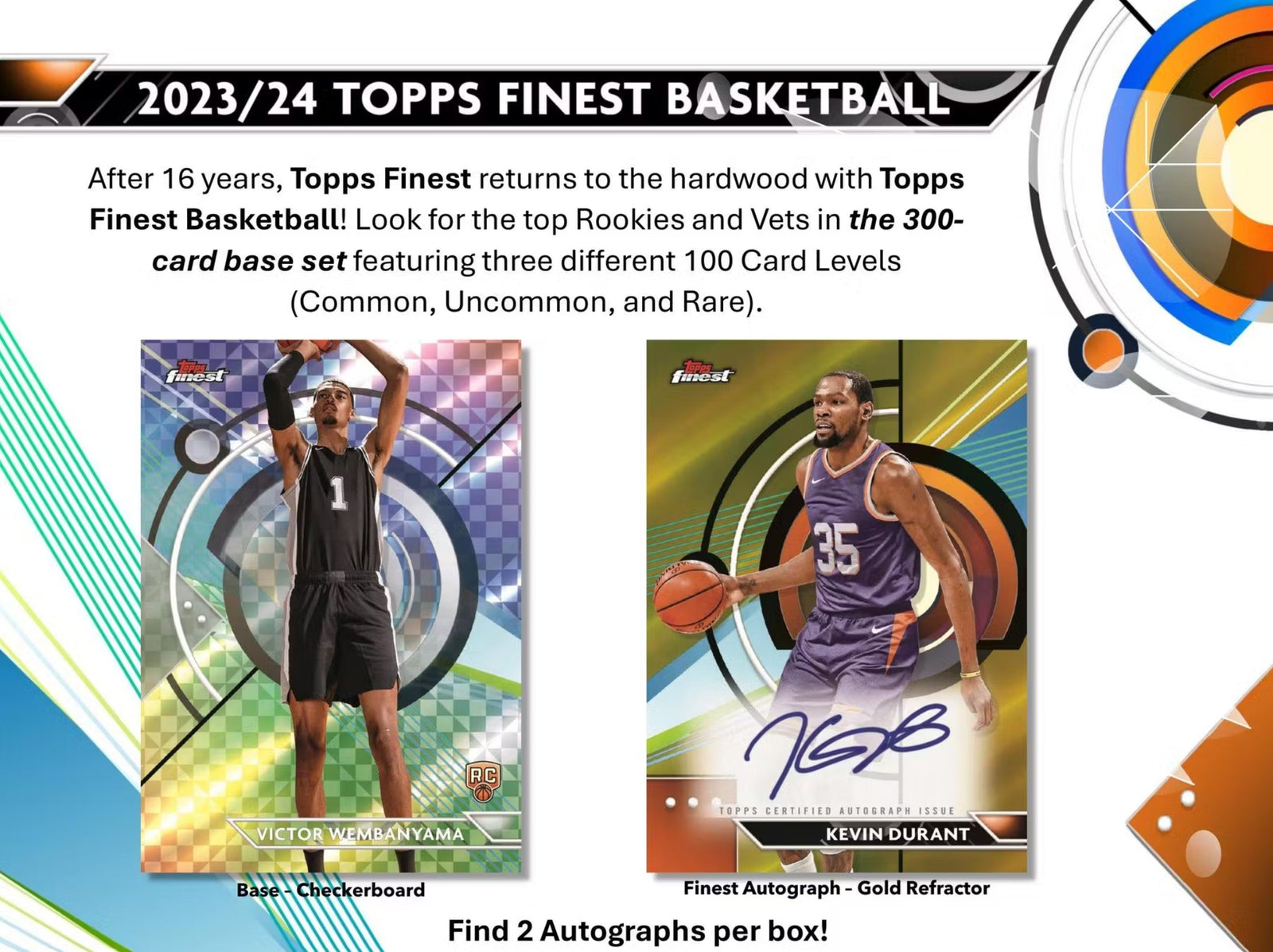 2023-24 Topps Finest Basketball Breakers Delight Trading Cards