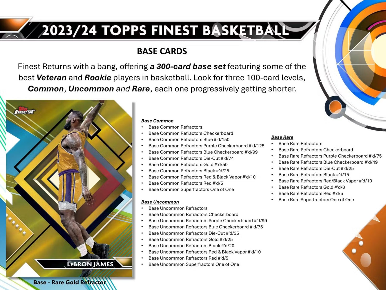 2023-24 Topps Finest Basketball Breakers Delight Trading Cards