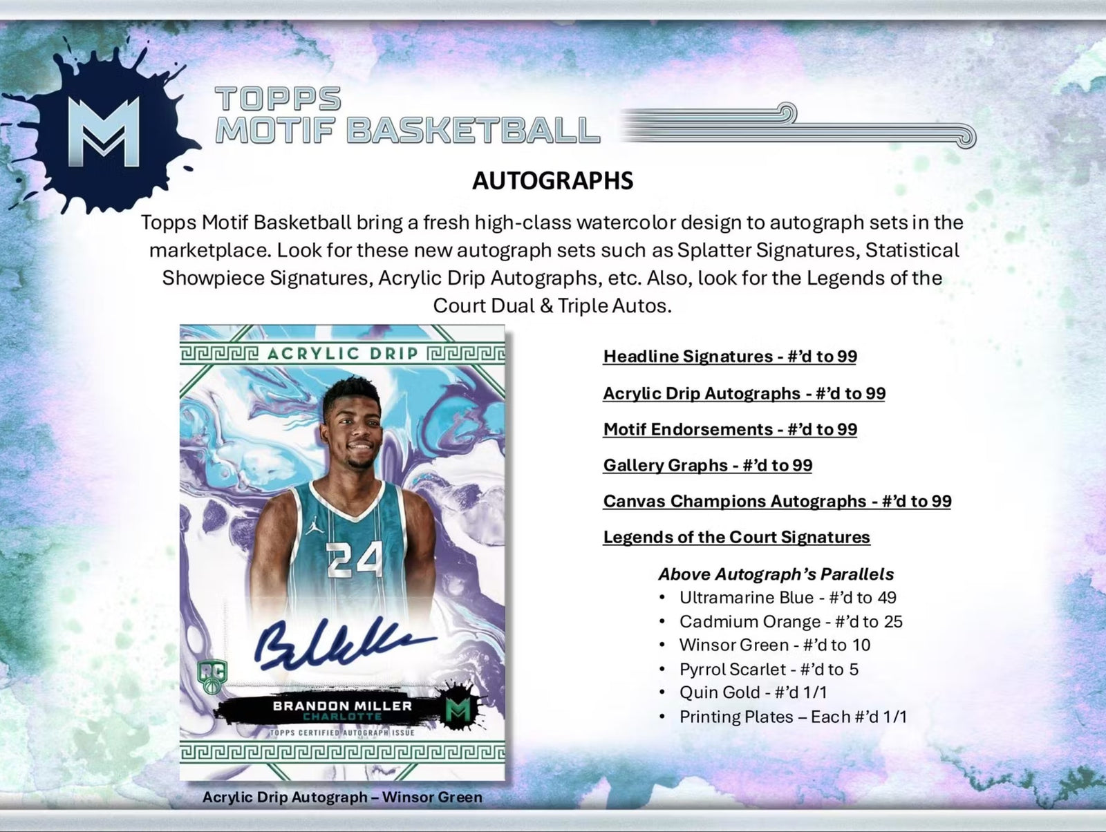 2023-24 Topps Motif Basketball Hobby Trading Cards