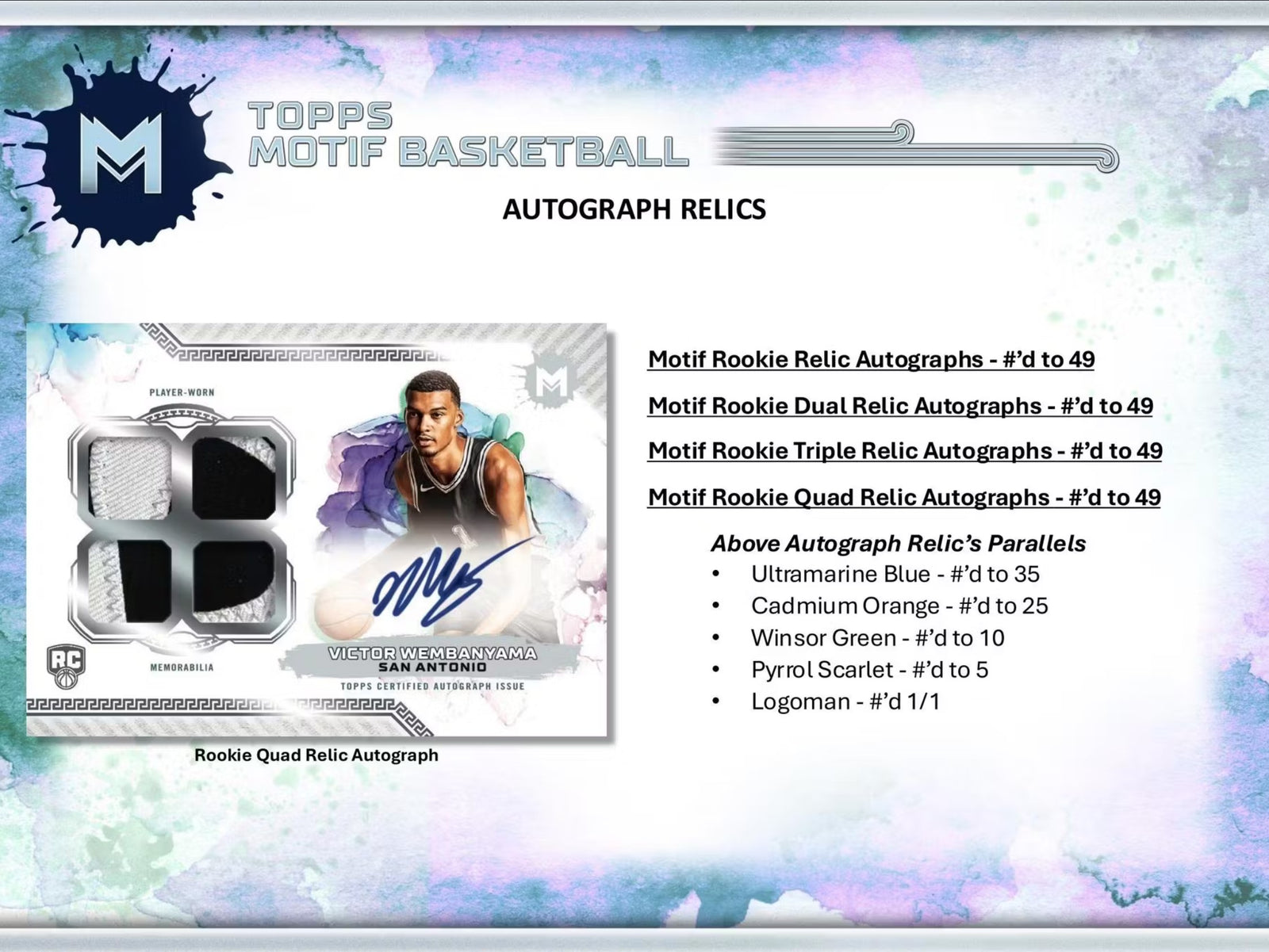 2023-24 Topps Motif Basketball Hobby Trading Cards