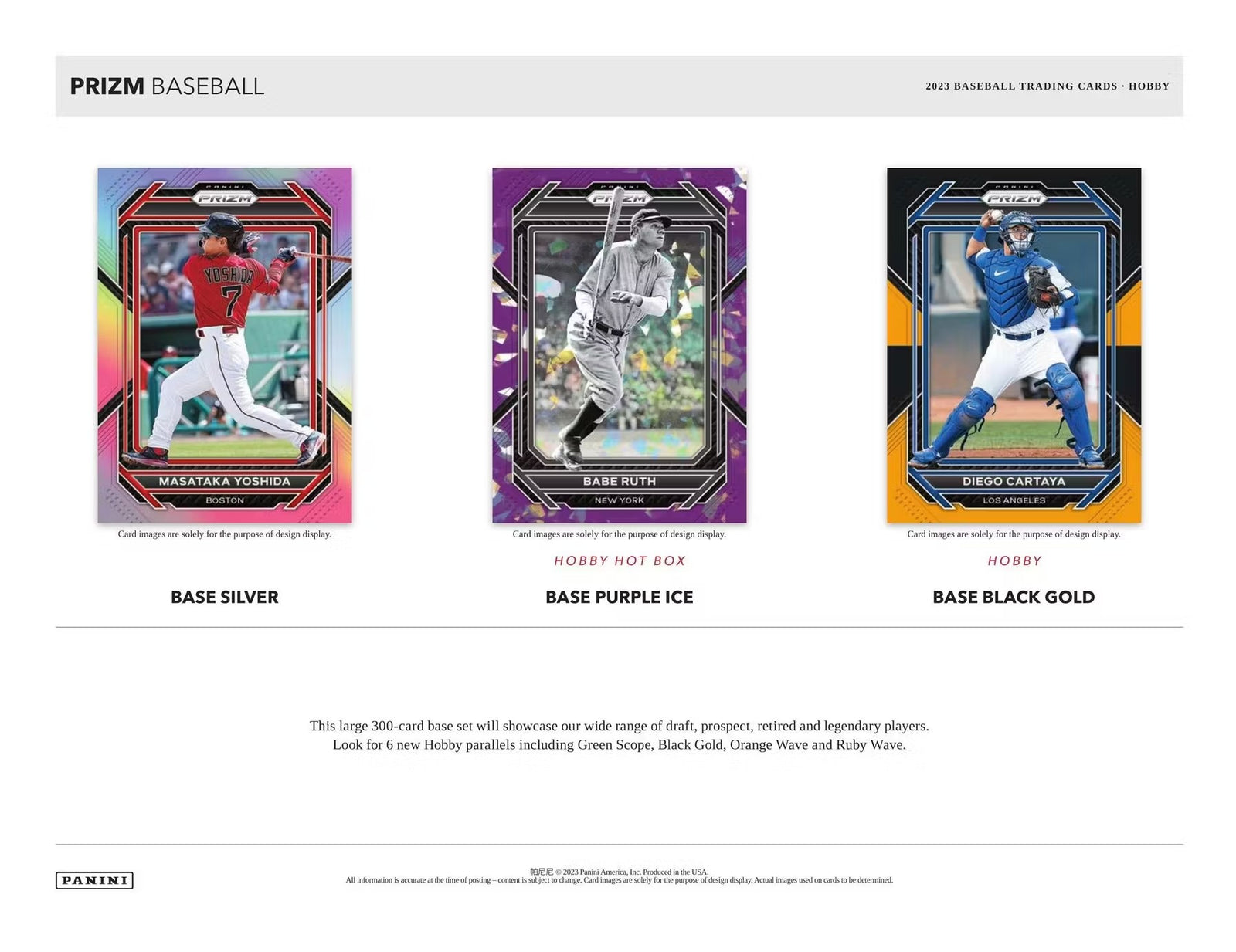 2023 Panini Prizm Baseball Hobby Trading Cards