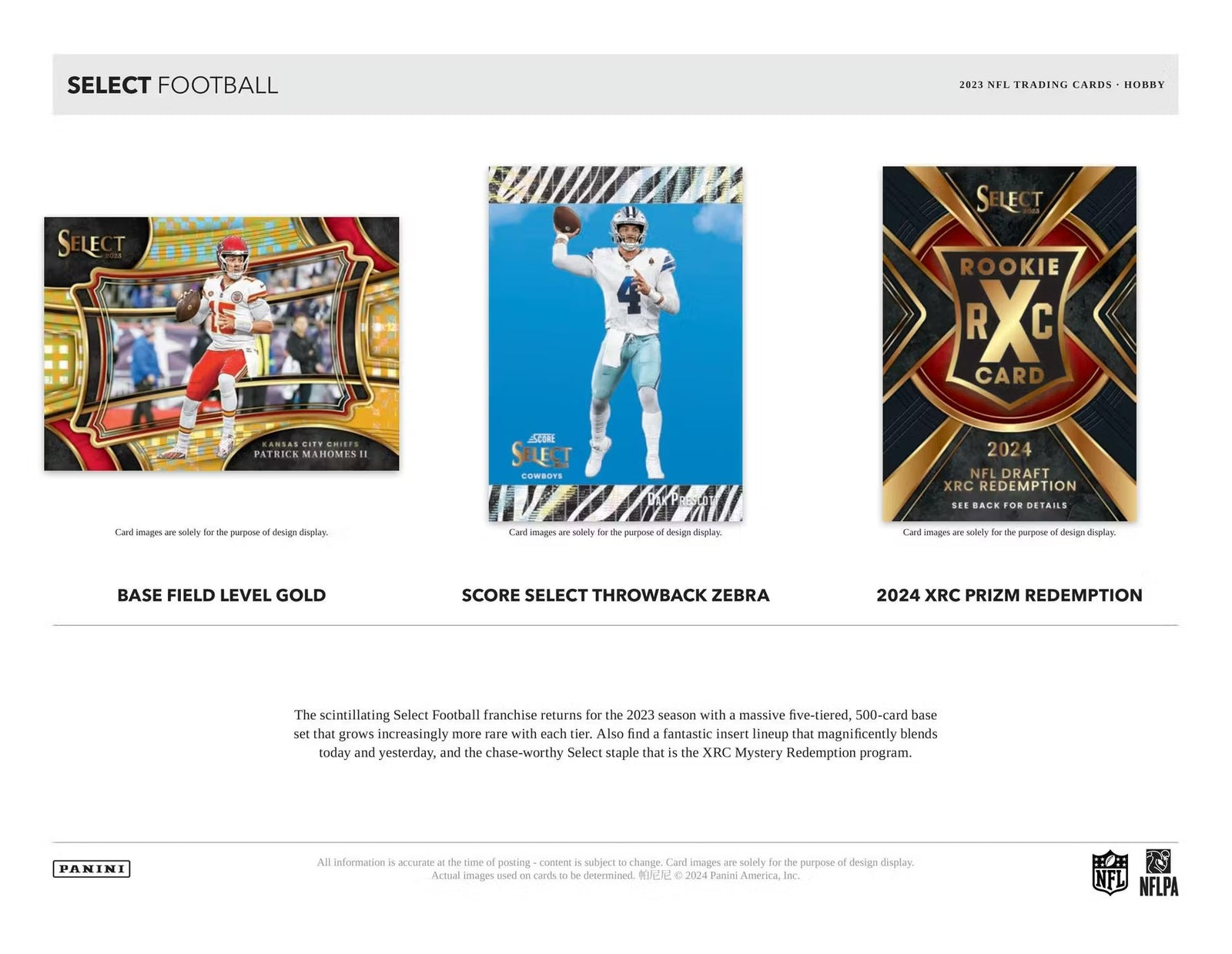 2023 Panini Select Football FOTL Trading Cards