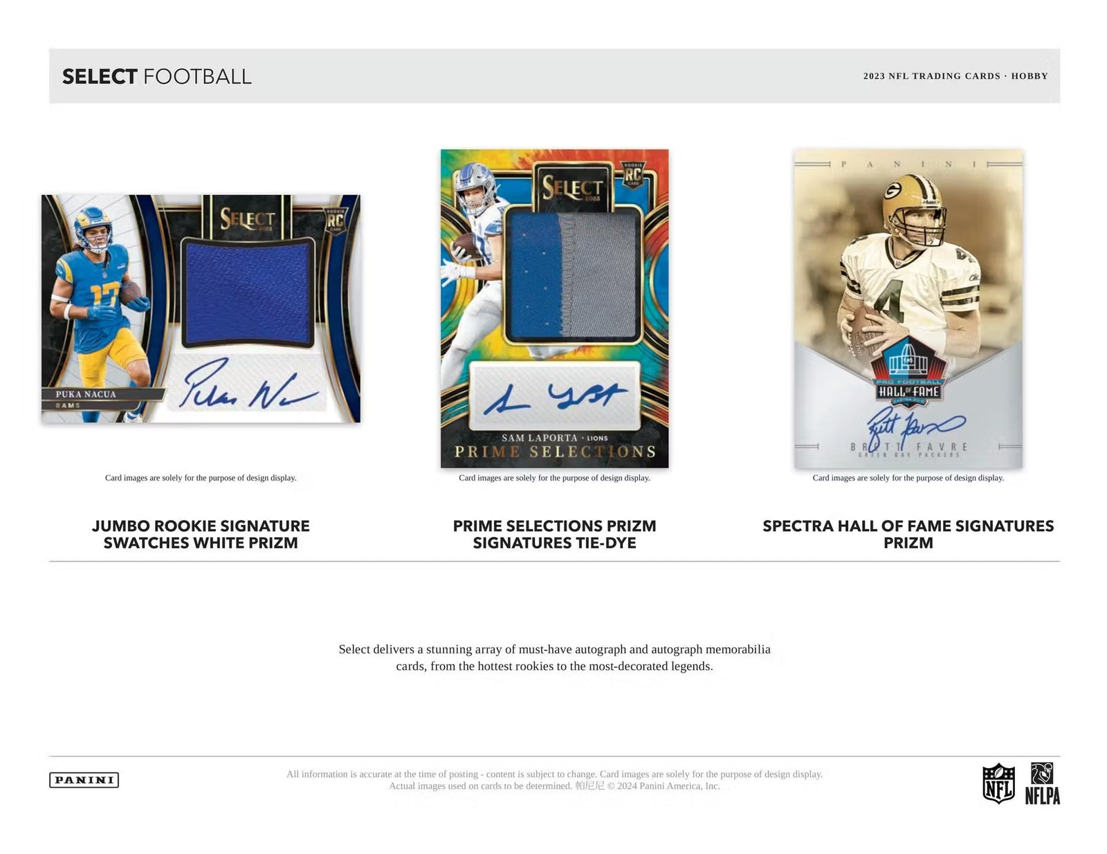 2023 Panini Select Football FOTL Trading Cards