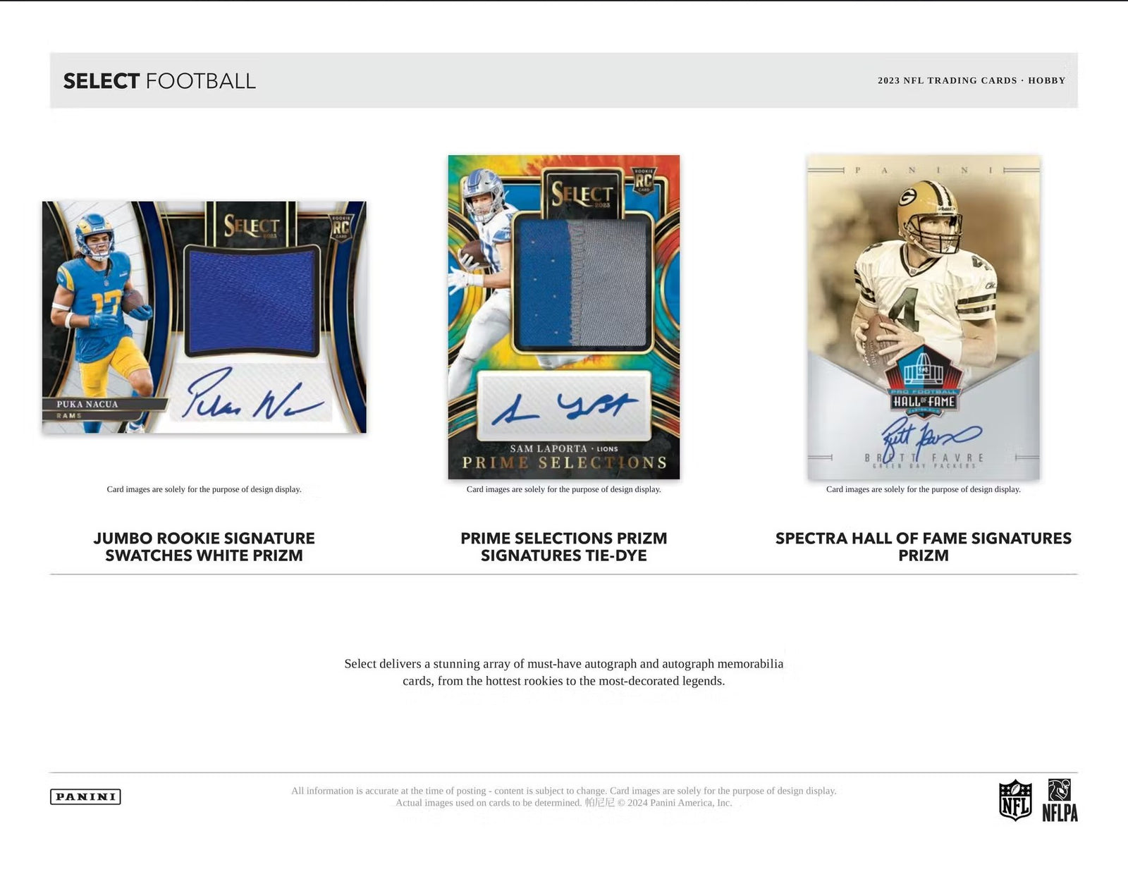 2023 Panini Select Football Hobby Trading Cards