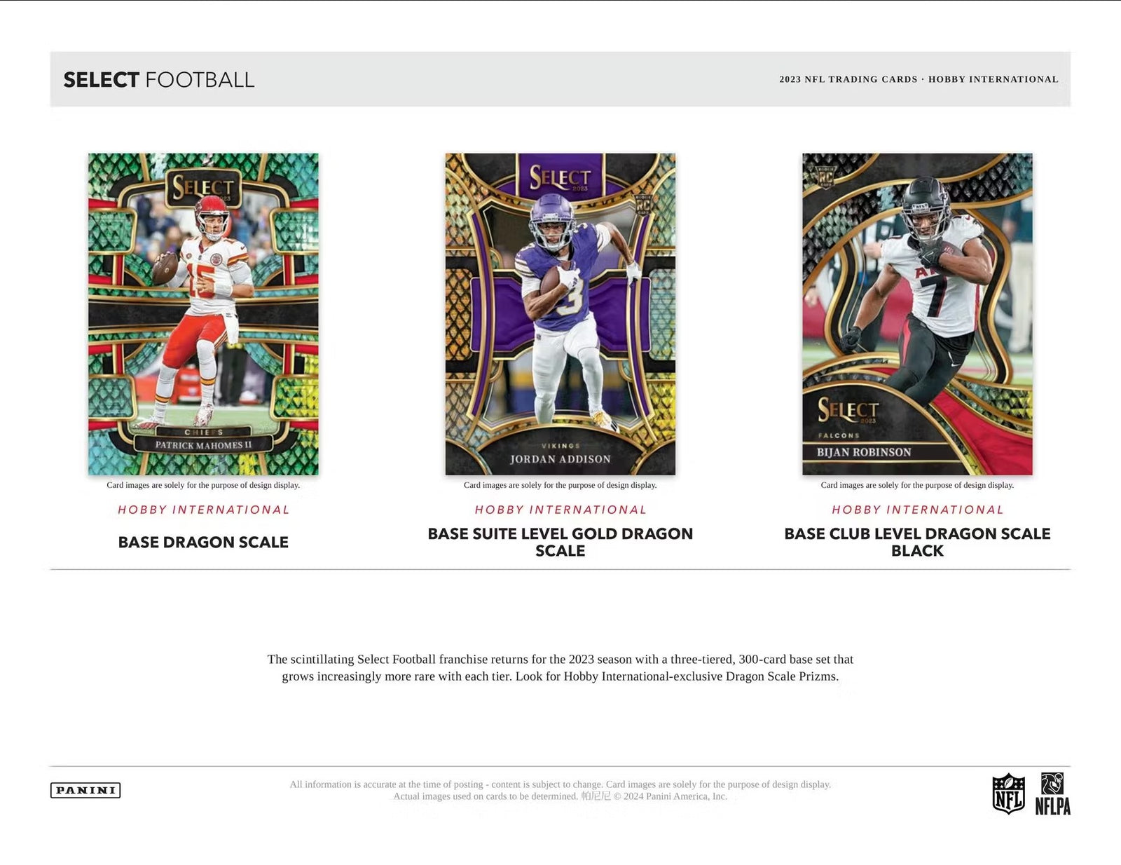 2023 Panini Select Football International Hobby Trading Cards