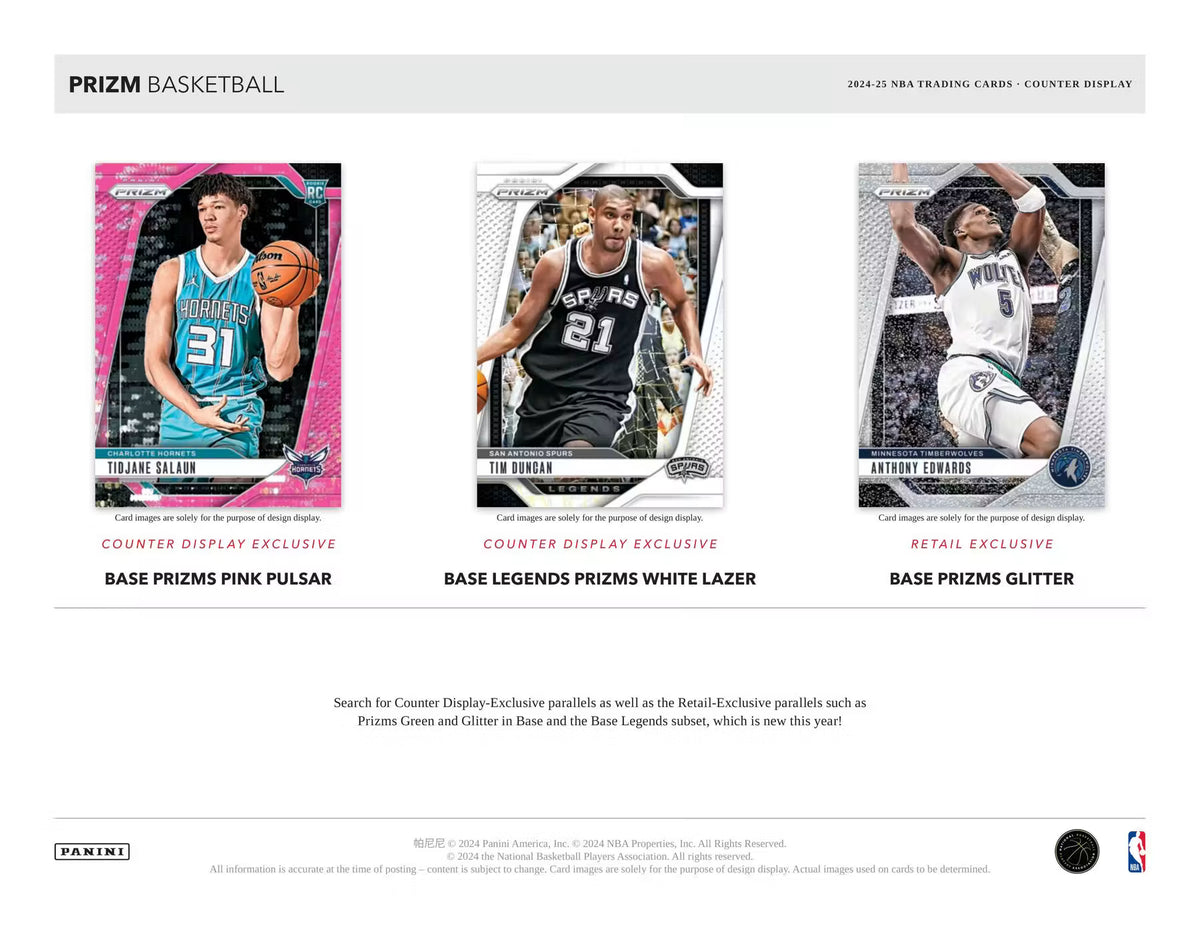 2024-25 Panini Prizm Basketball Retail Trading Cards