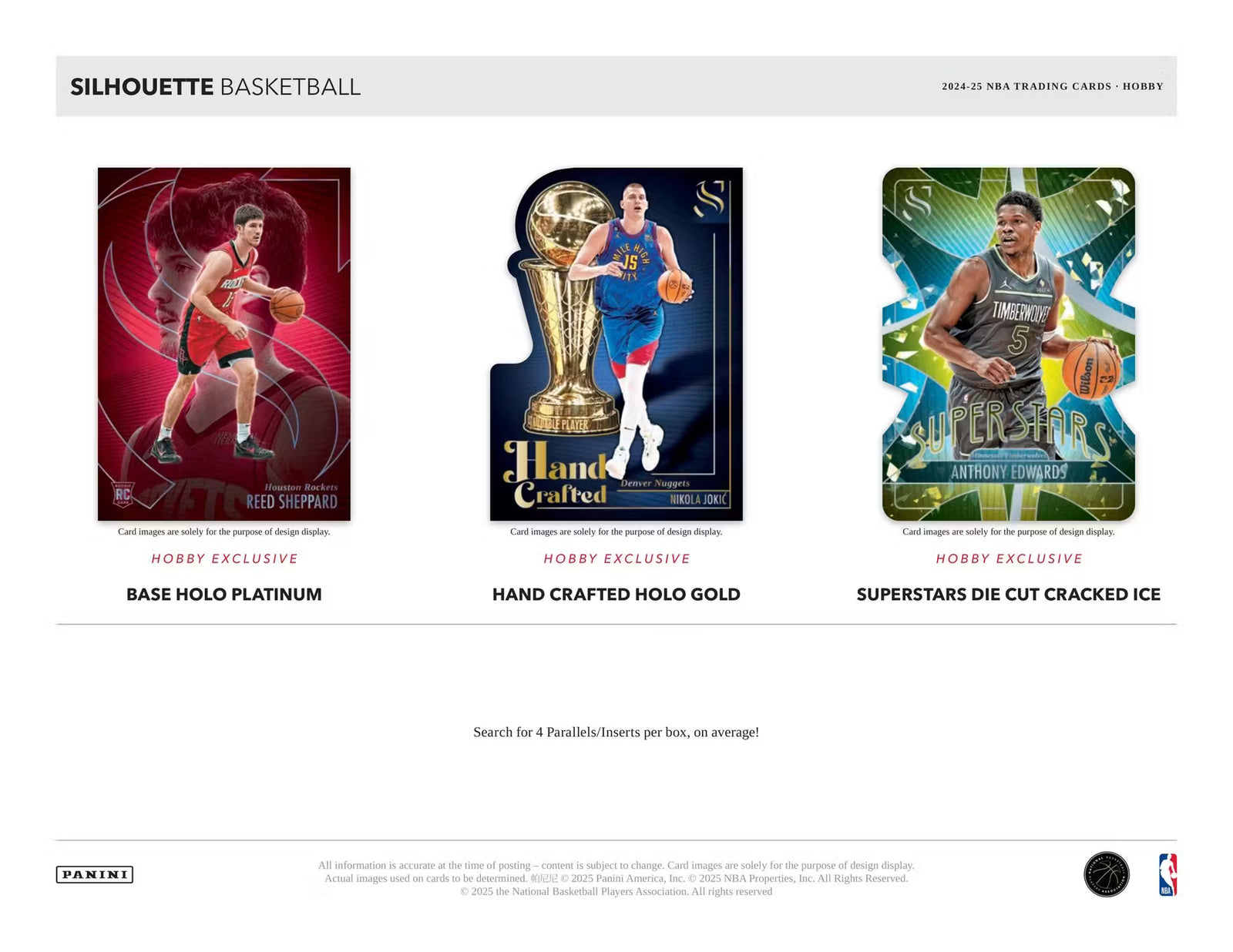 2024-25 Panini Silhouette Basketball FOTL Trading Cards