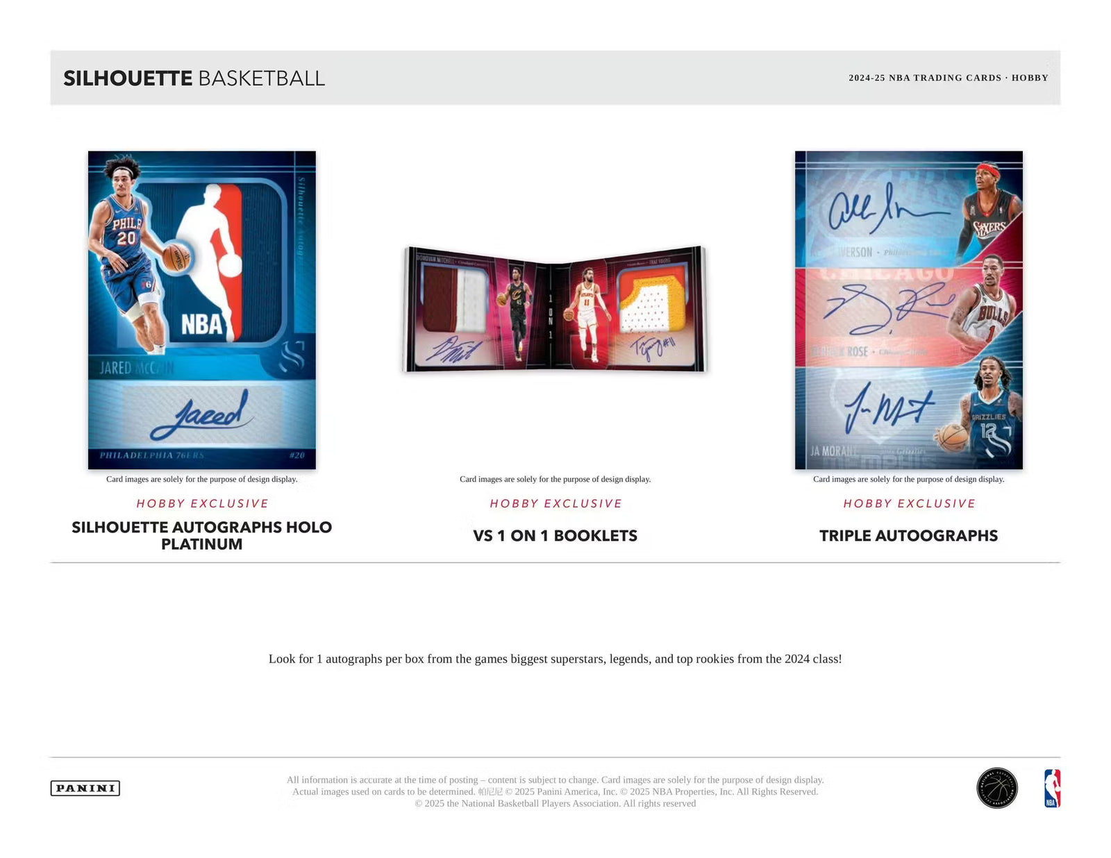 2024-25 Panini Silhouette Basketball FOTL Trading Cards