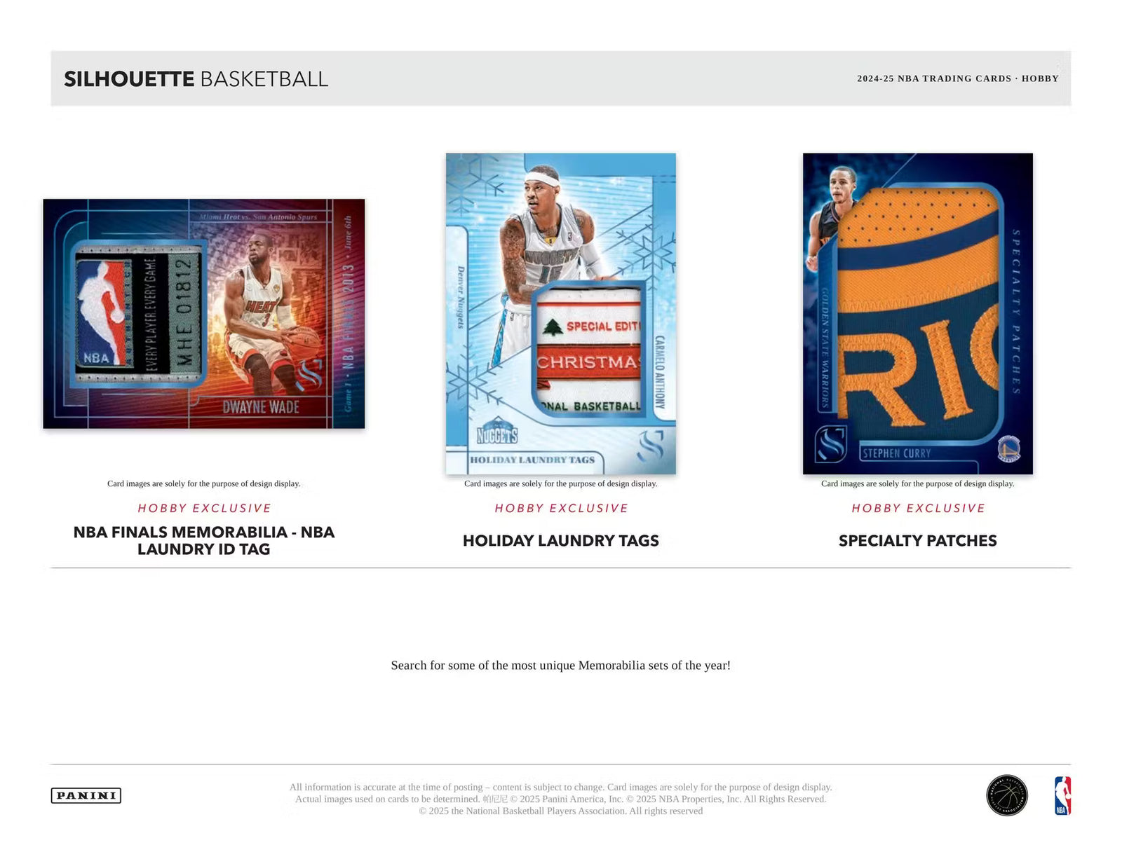 2024-25 Panini Silhouette Basketball FOTL Trading Cards