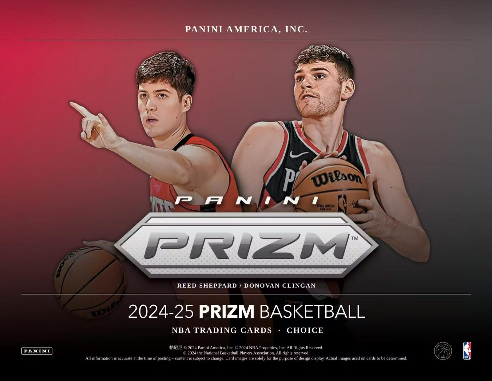 2024-25 Panini Prizm Basketball Choice Trading Cards
