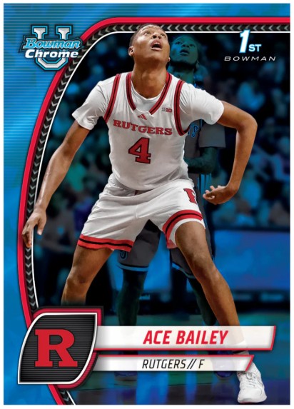 2024-25 Topps Bowman University Chrome Basketball Sapphire Trading Cards