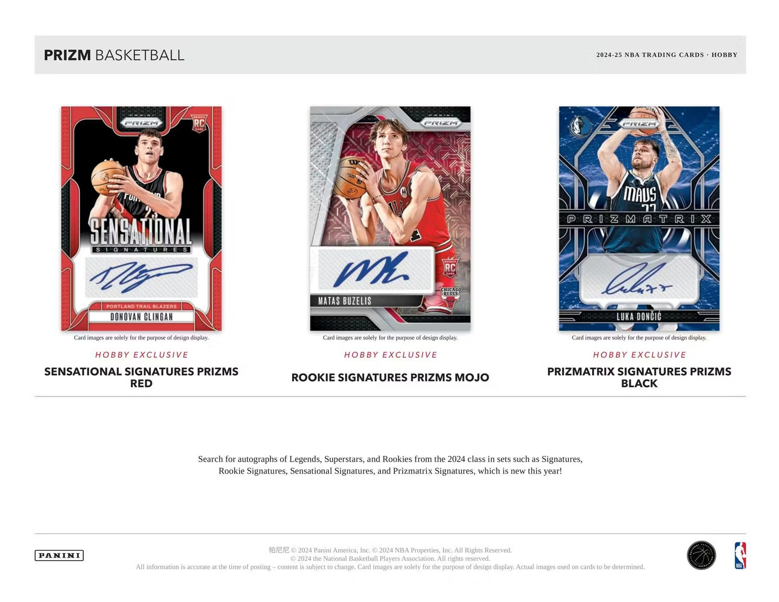 2024-25 Panini Prizm Basketball Hobby Trading Cards