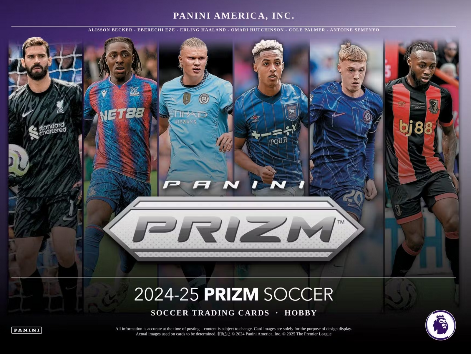 2024-25 Panini Prizm Premier League EPL Soccer Hobby Trading Cards