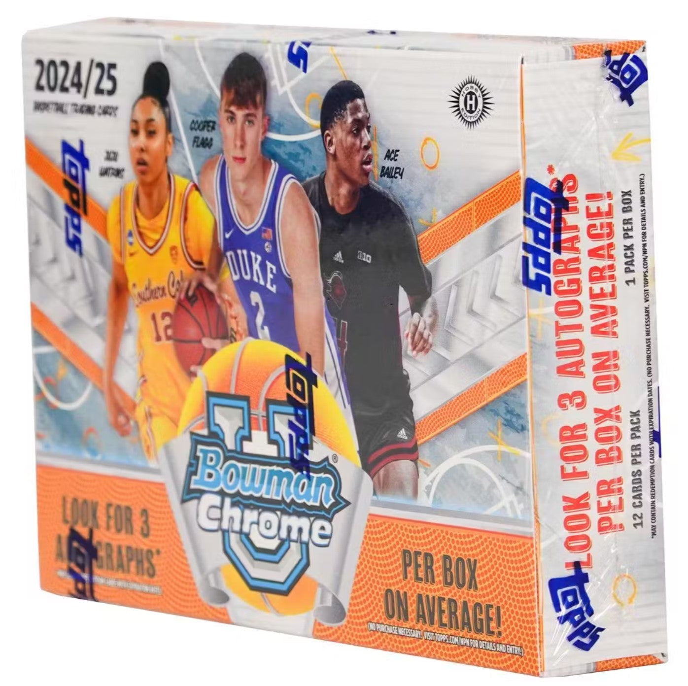 2024-25 Topps Bowman Chrome University Basketball Breakers Delight Trading Cards