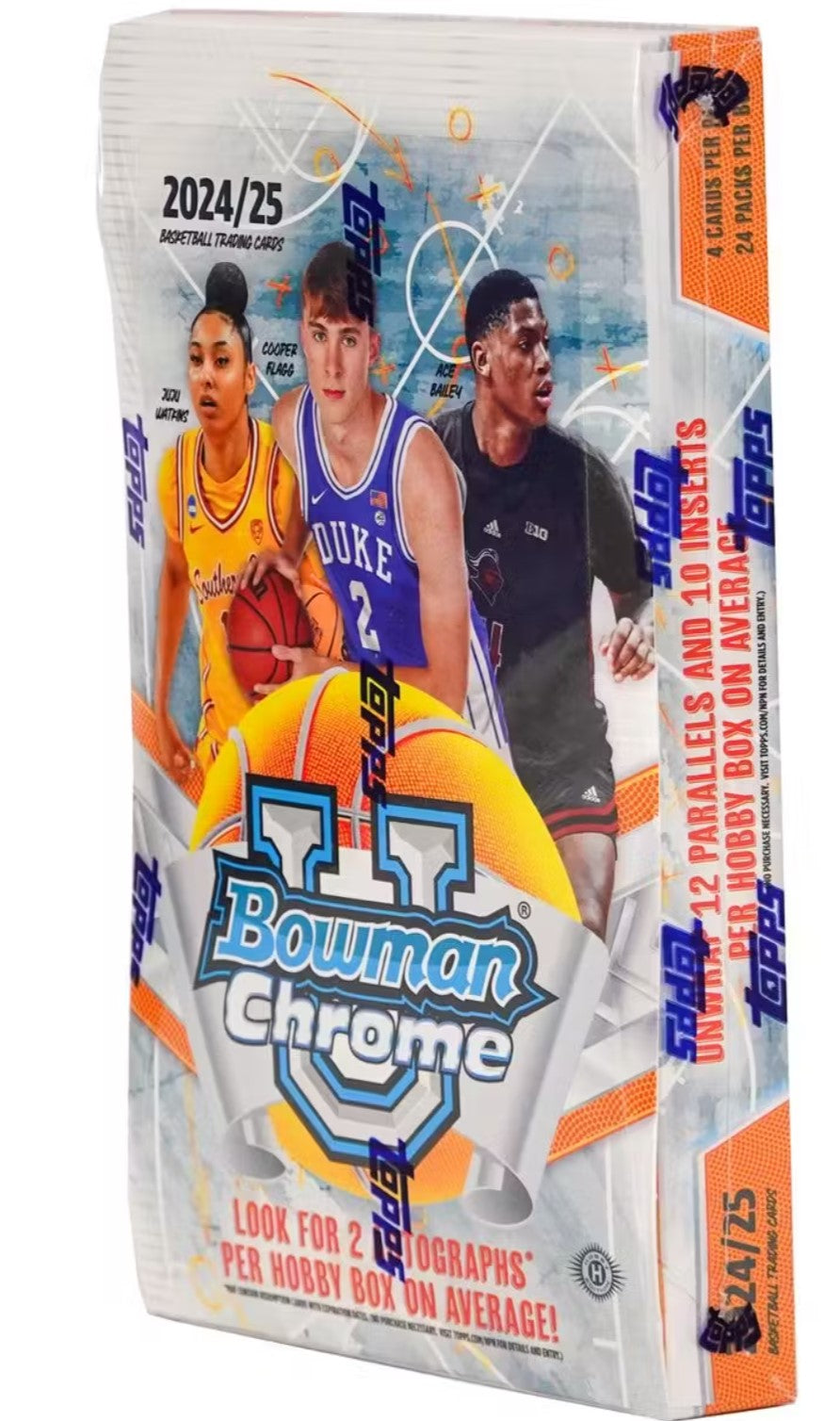 2024-25 Topps Bowman Chrome University Basketball Hobby Trading Cards