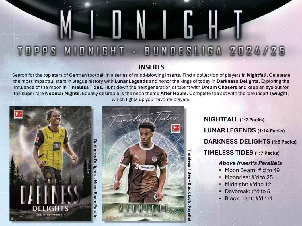 2024-25 Topps Bundesliga Midnight Soccer Hobby