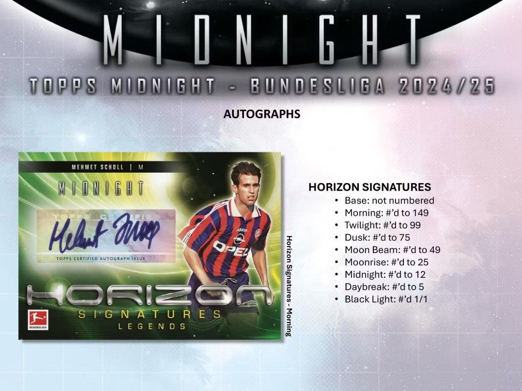 2024-25 Topps Bundesliga Midnight Soccer Hobby