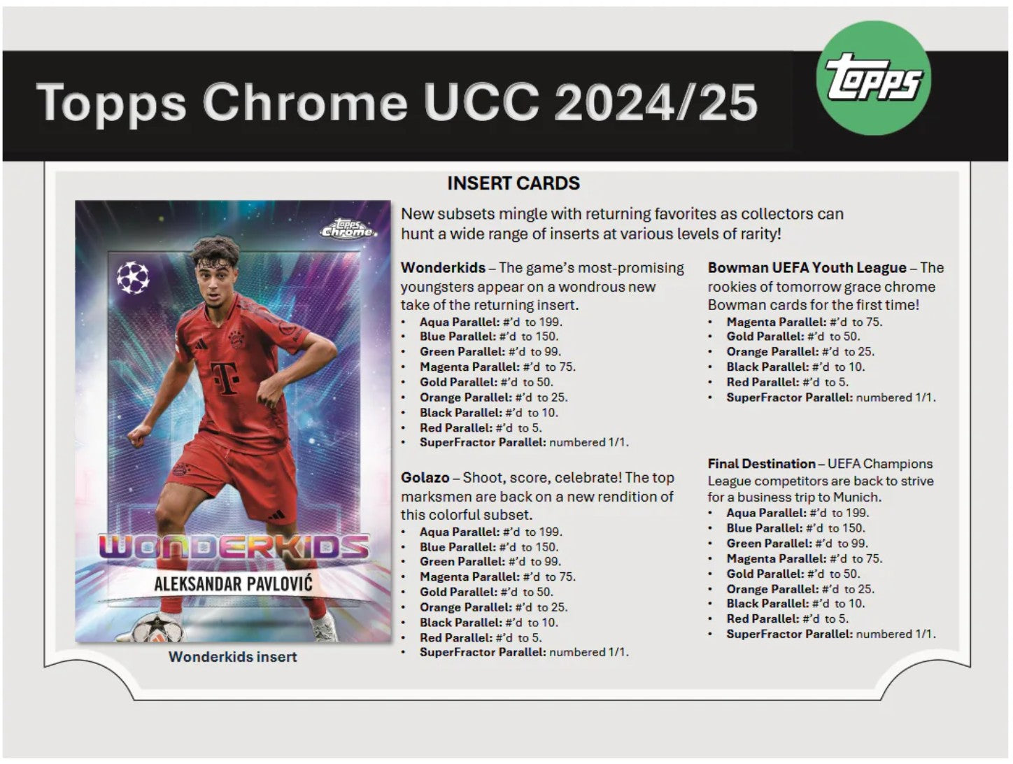 2024-25 Topps Chrome UEFA Club Competitions Soccer Breaker Delight Trading Cards