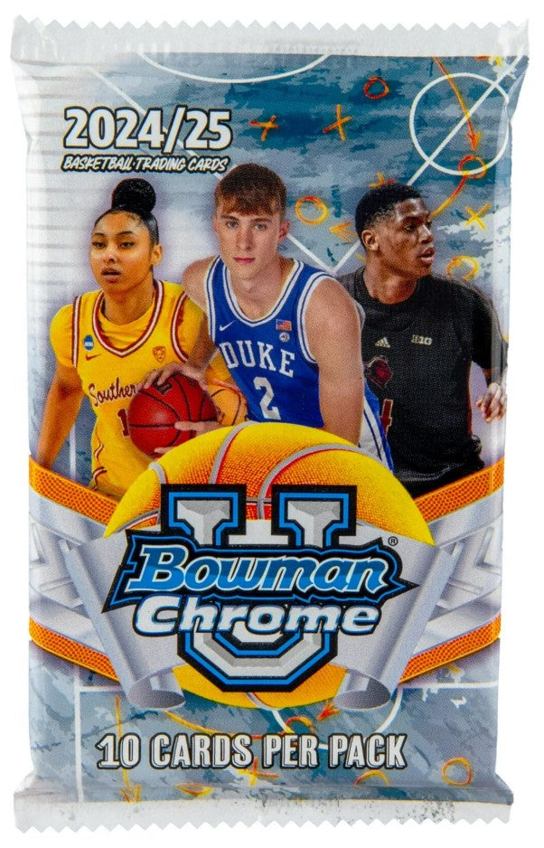 2024-25 Topps Bowman University Chrome Basketball Mega Trading Cards