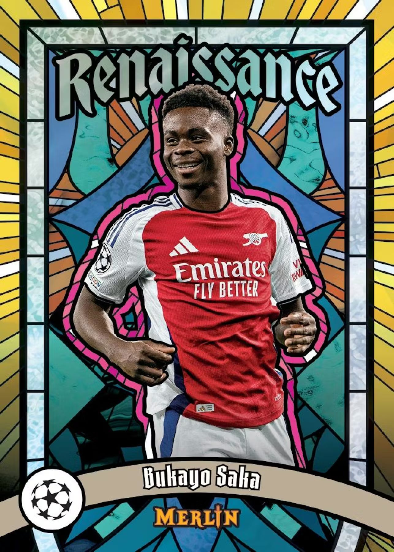 2024-25 Topps Chrome Merlin Soccer UEFA Club Competition Breaker Delight Trading Cards LV
