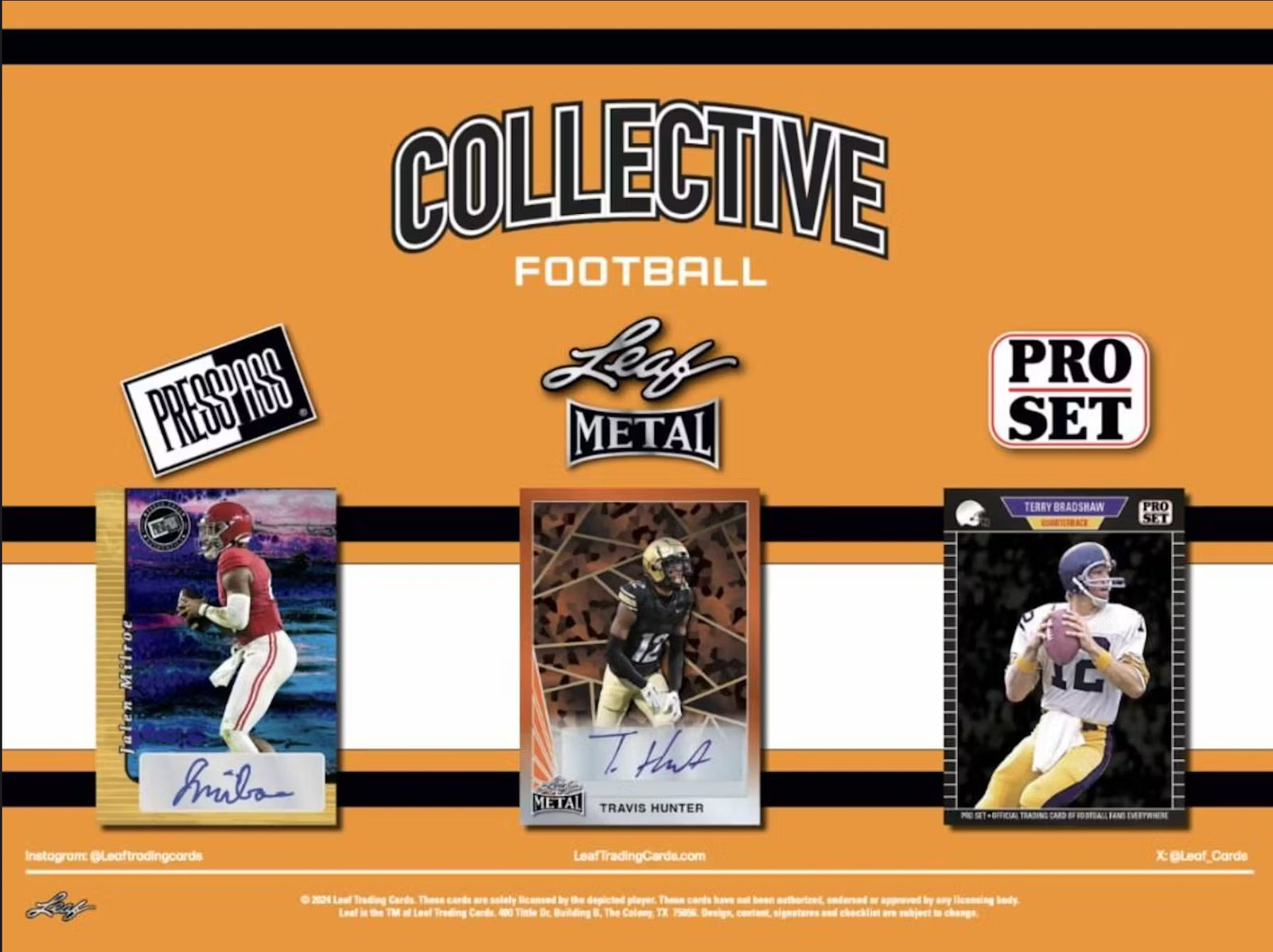 2024 Leaf Collective Football Hobby Trading Cards