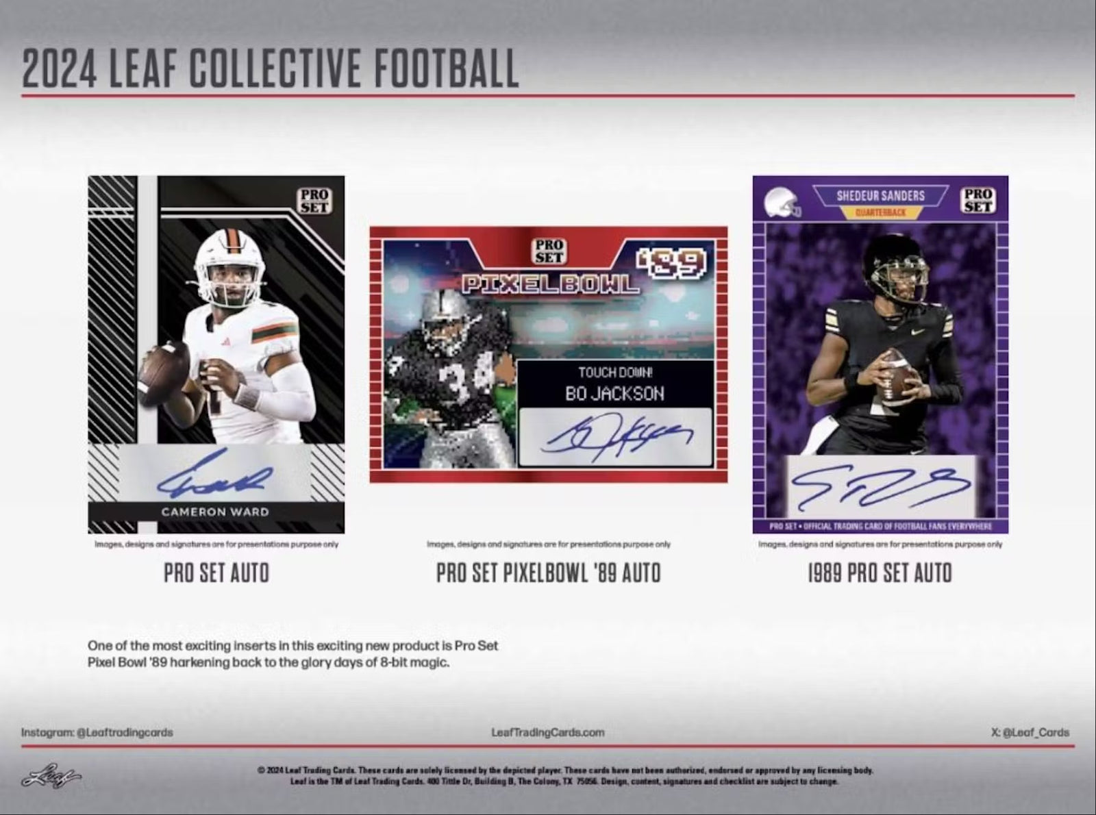 2024 Leaf Collective Football Hobby Trading Cards