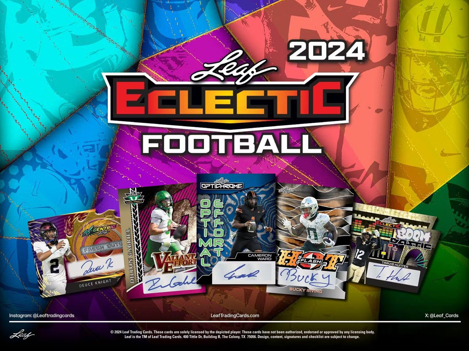 2024 Leaf Eclectic Football Hobby Trading Cards