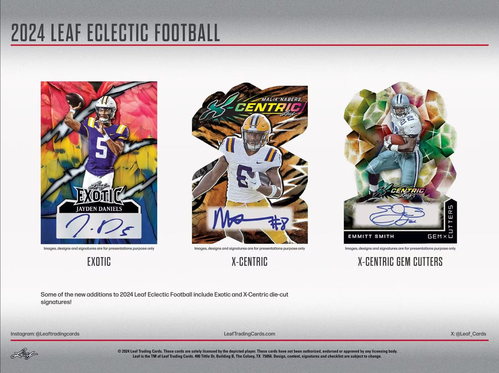 2024 Leaf Eclectic Football Hobby Trading Cards