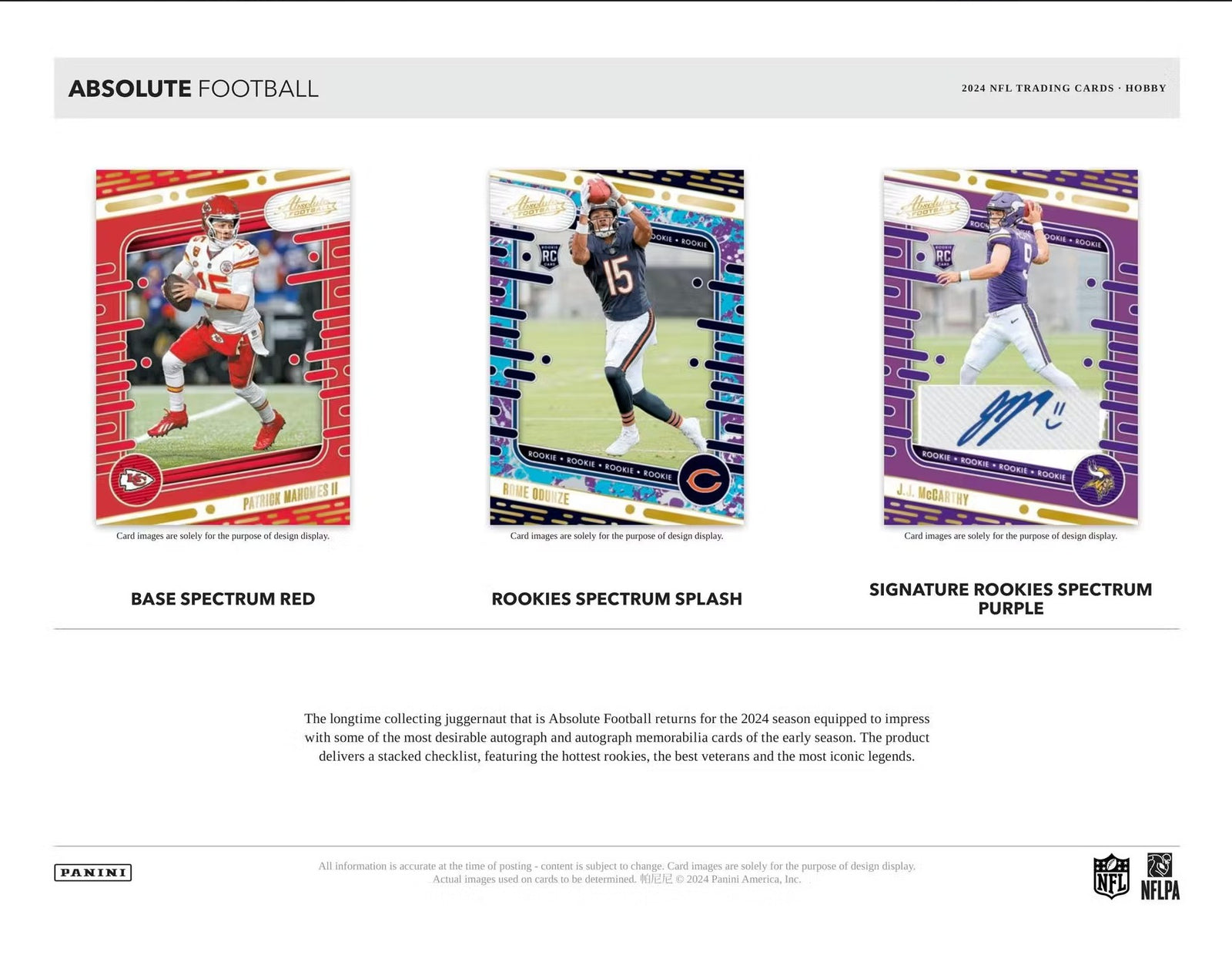 2024 Panini Absolute Football Hobby Trading Cards