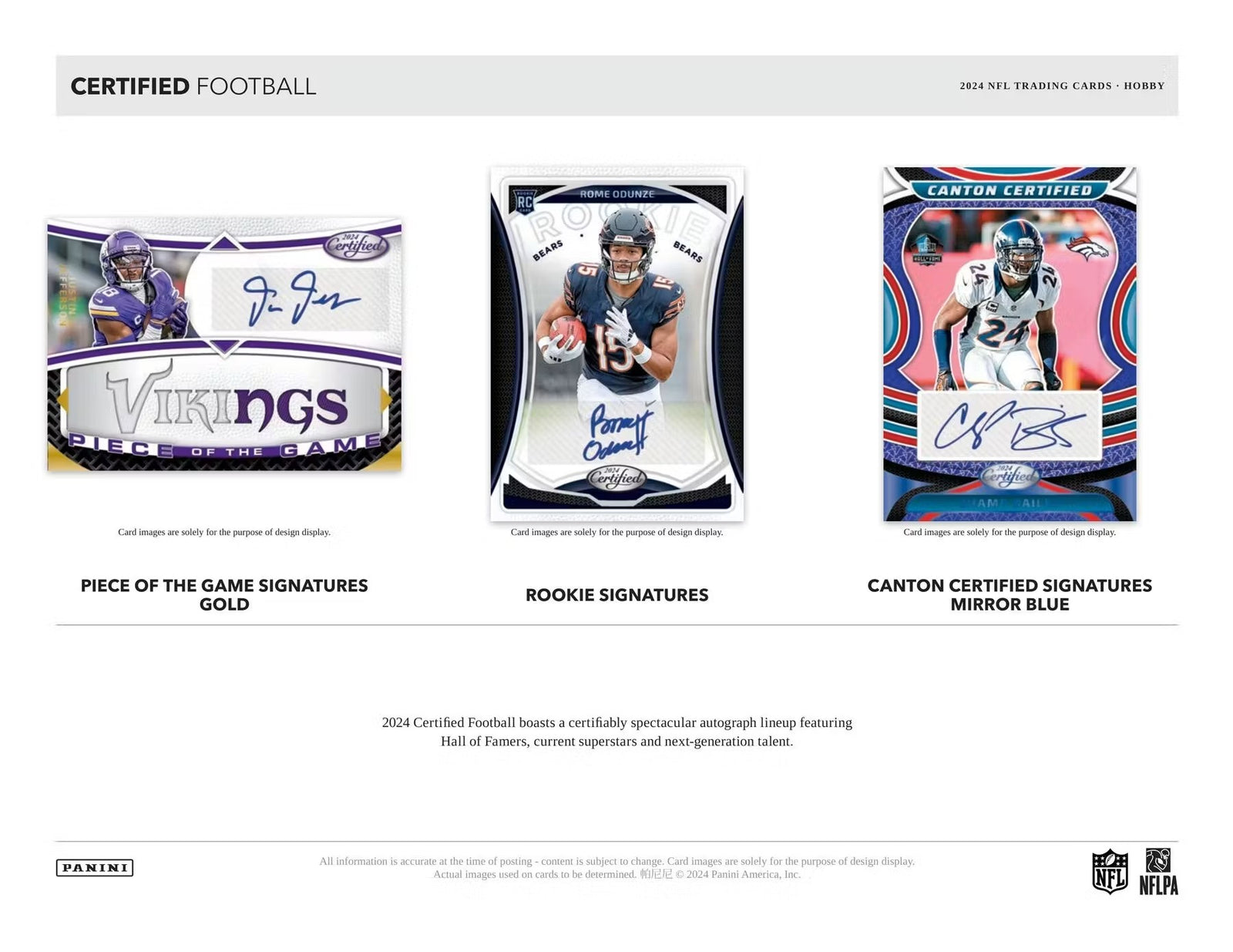 2024 Panini Certified Football Hobby Trading Cards