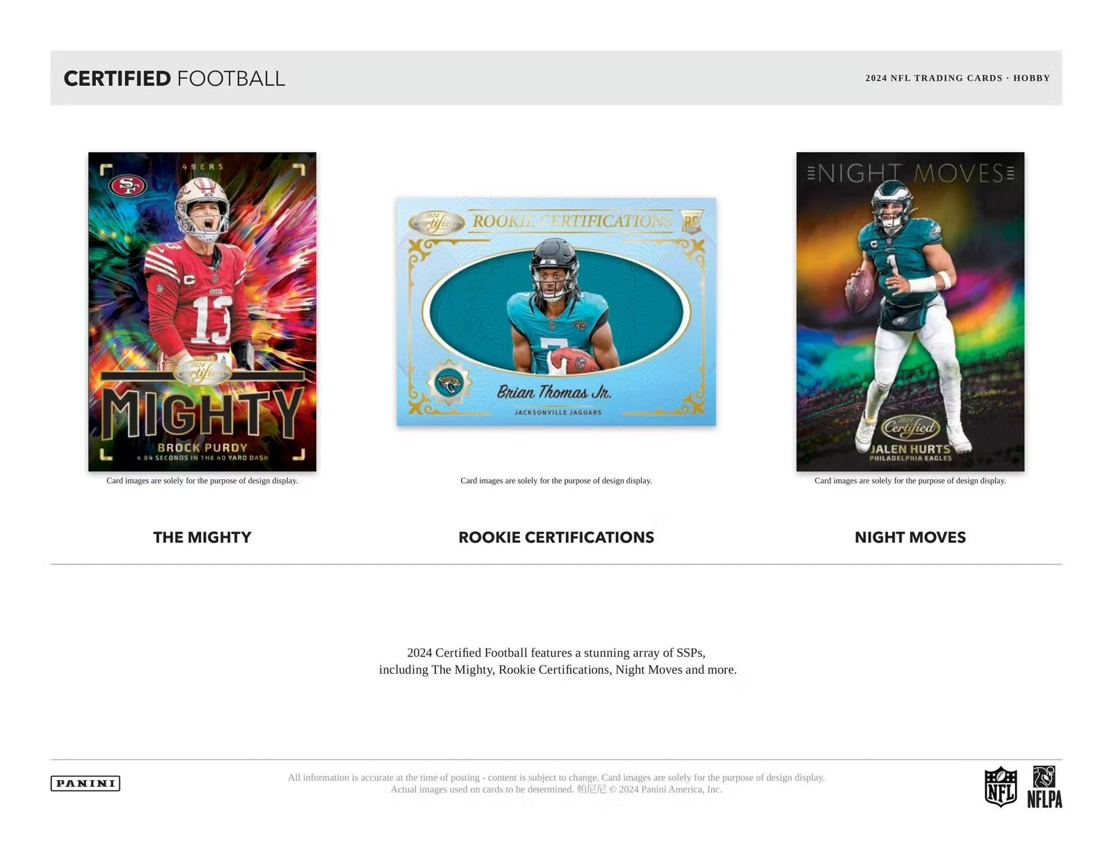 2024 Panini Certified Football Hobby Trading Cards