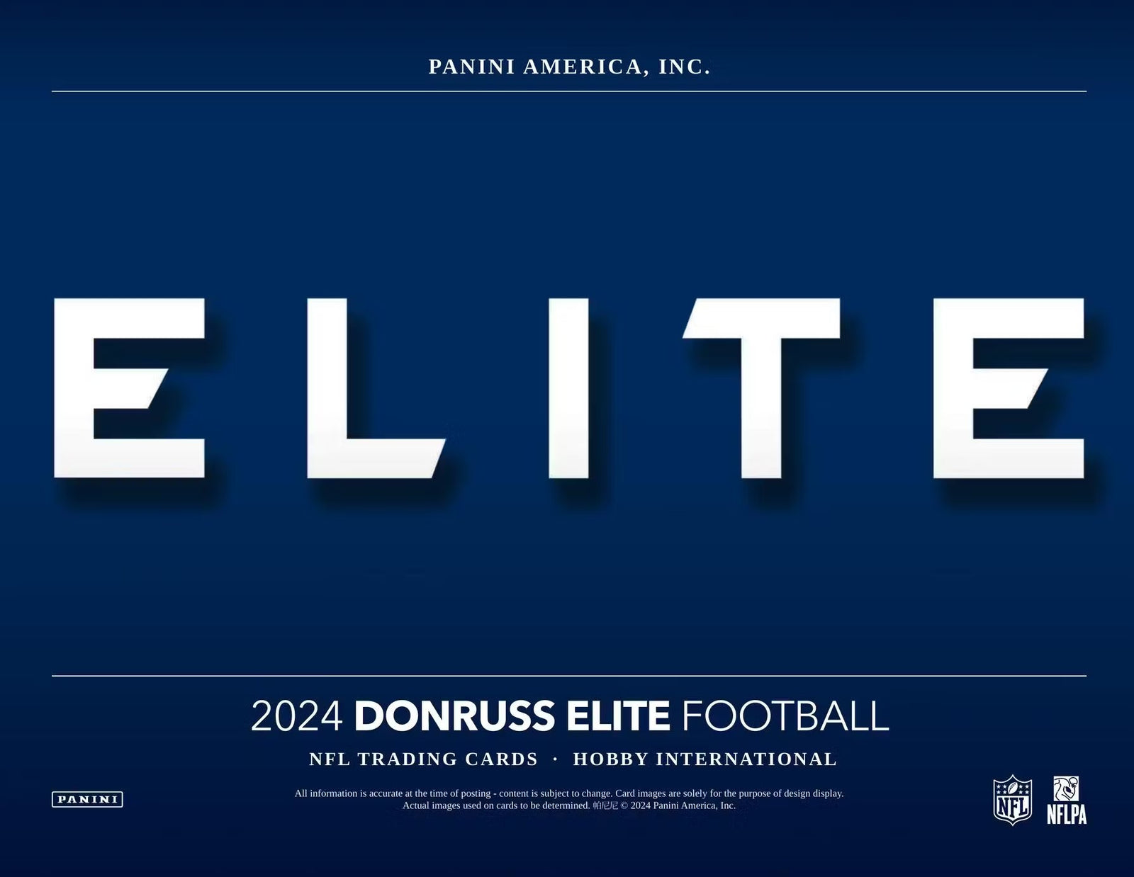 2024 Panini Donruss Elite Football International Hobby Trading Cards