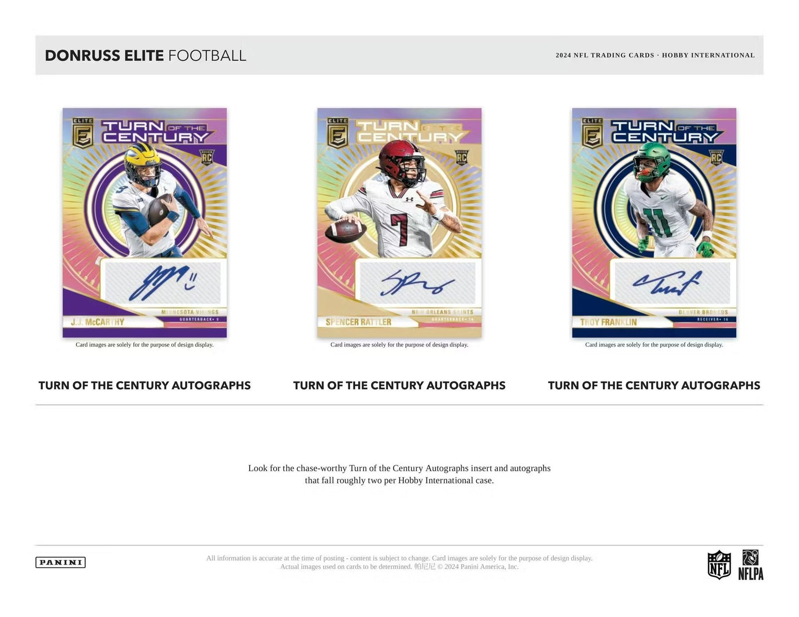 2024 Panini Donruss Elite Football International Hobby Trading Cards