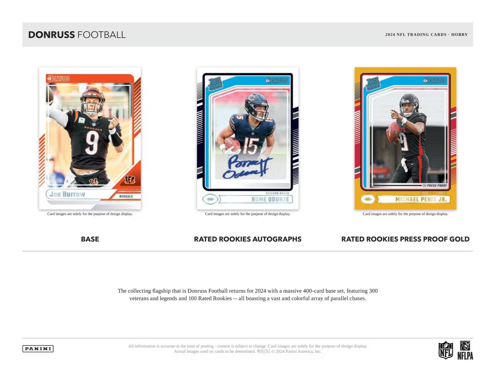 2024 Panini Donruss Football Hobby Trading Cards
