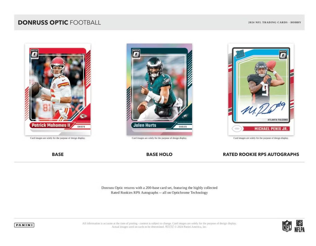 2024 Panini Donruss Optic Football FOTL Trading Cards