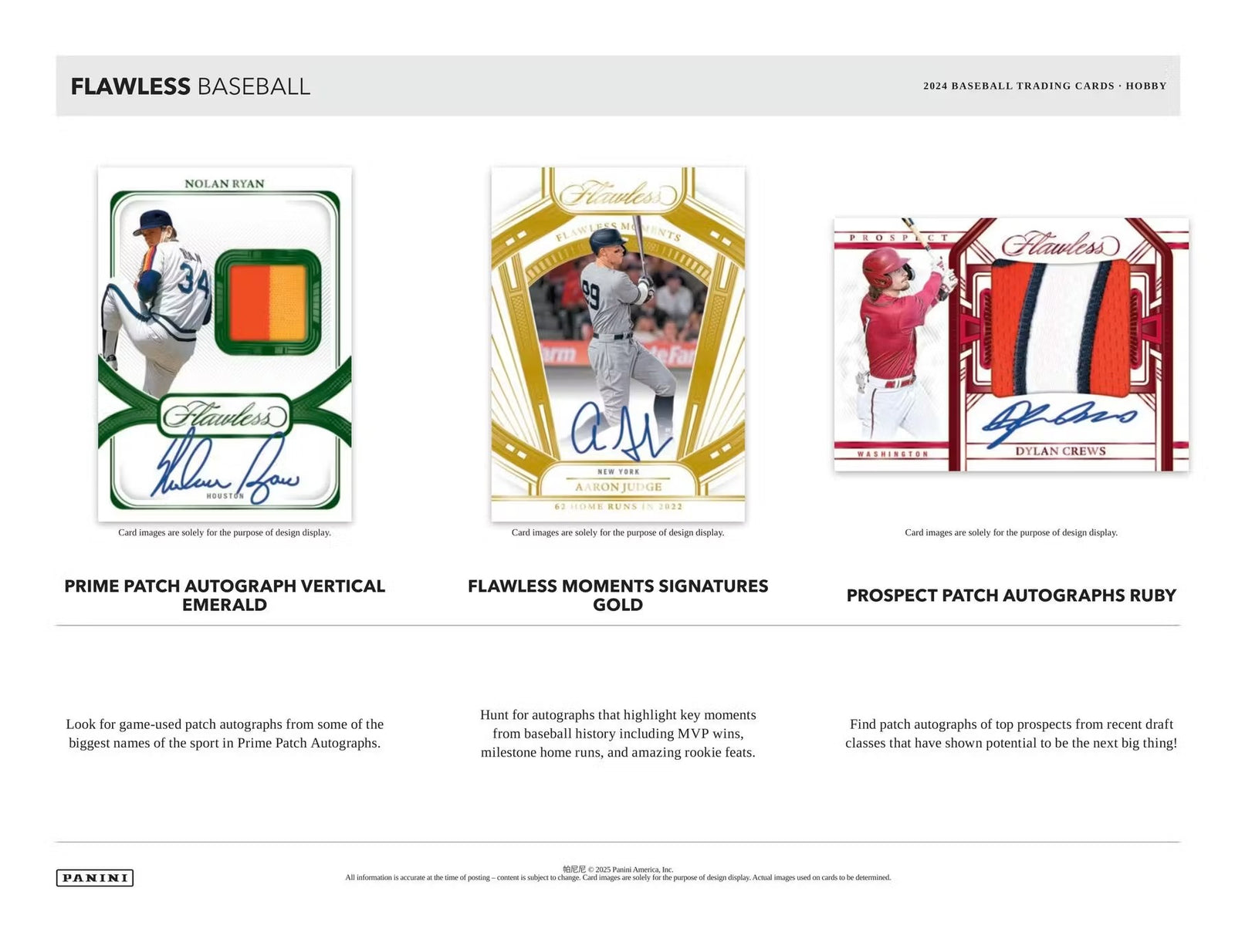 2024 Panini Flawless Baseball FOTL Trading Cards