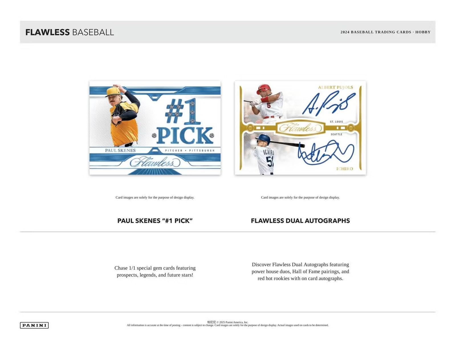 2024 Panini Flawless Baseball FOTL Trading Cards