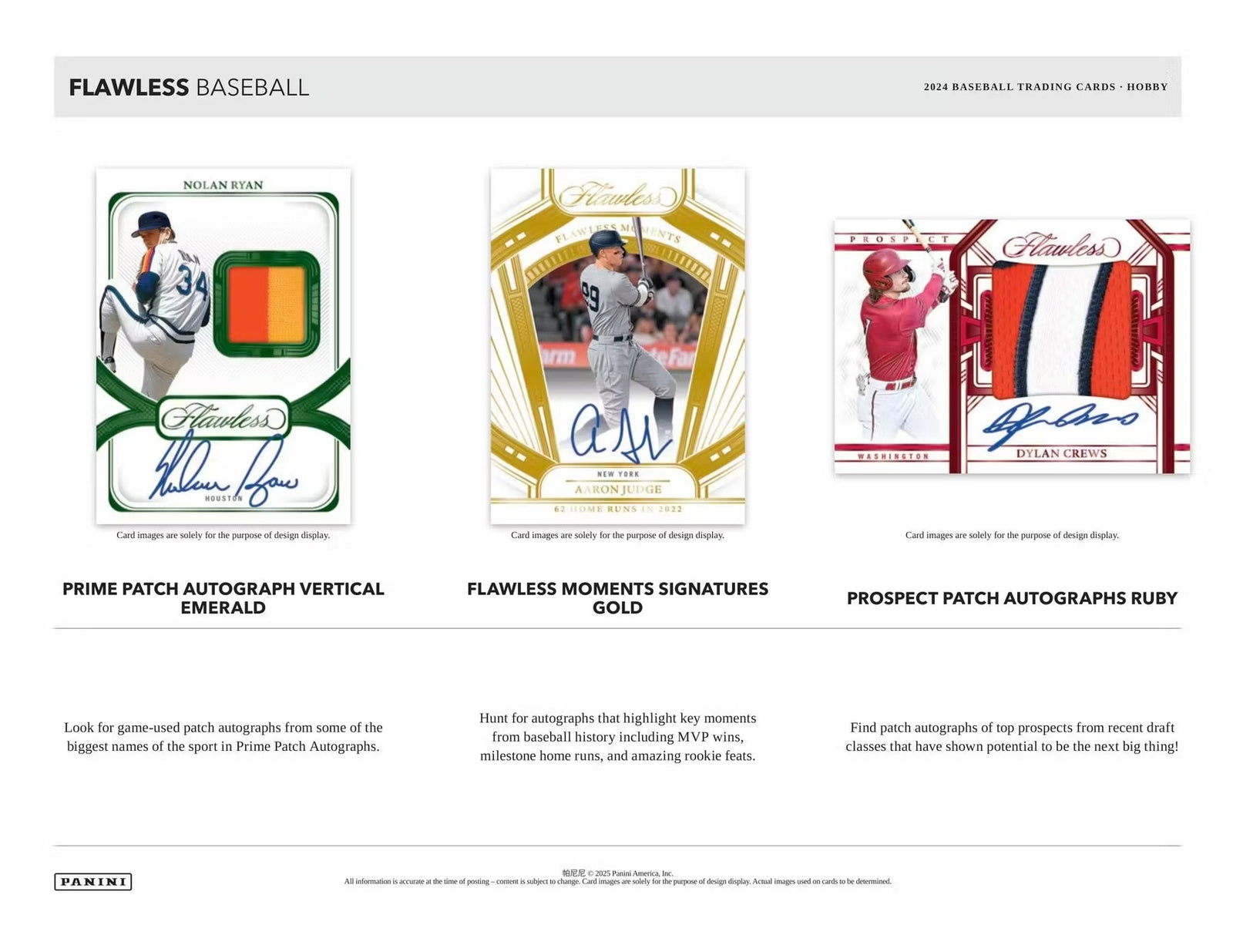 2024 Panini Flawless Baseball Hobby Trading Cards