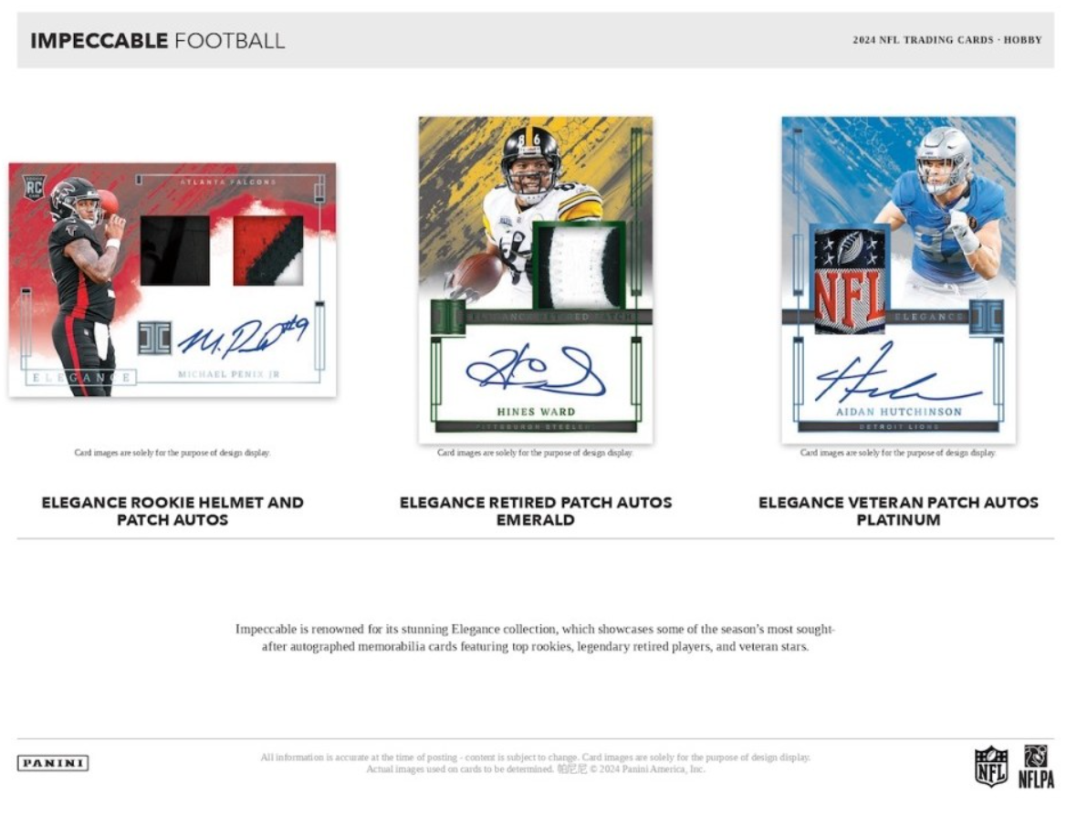 2024 Panini Impeccable Football Hobby Trading Cards