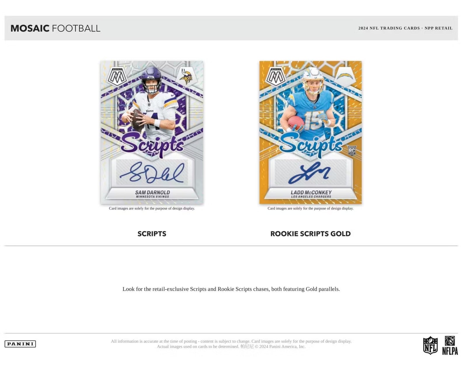 2024 Panini Mosaic Football Blaster Trading Cards