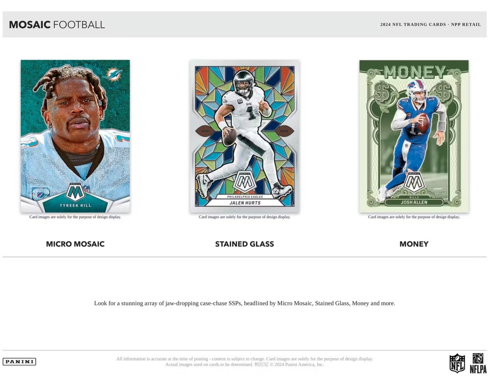 2024 Panini Mosaic Football Blaster Trading Cards