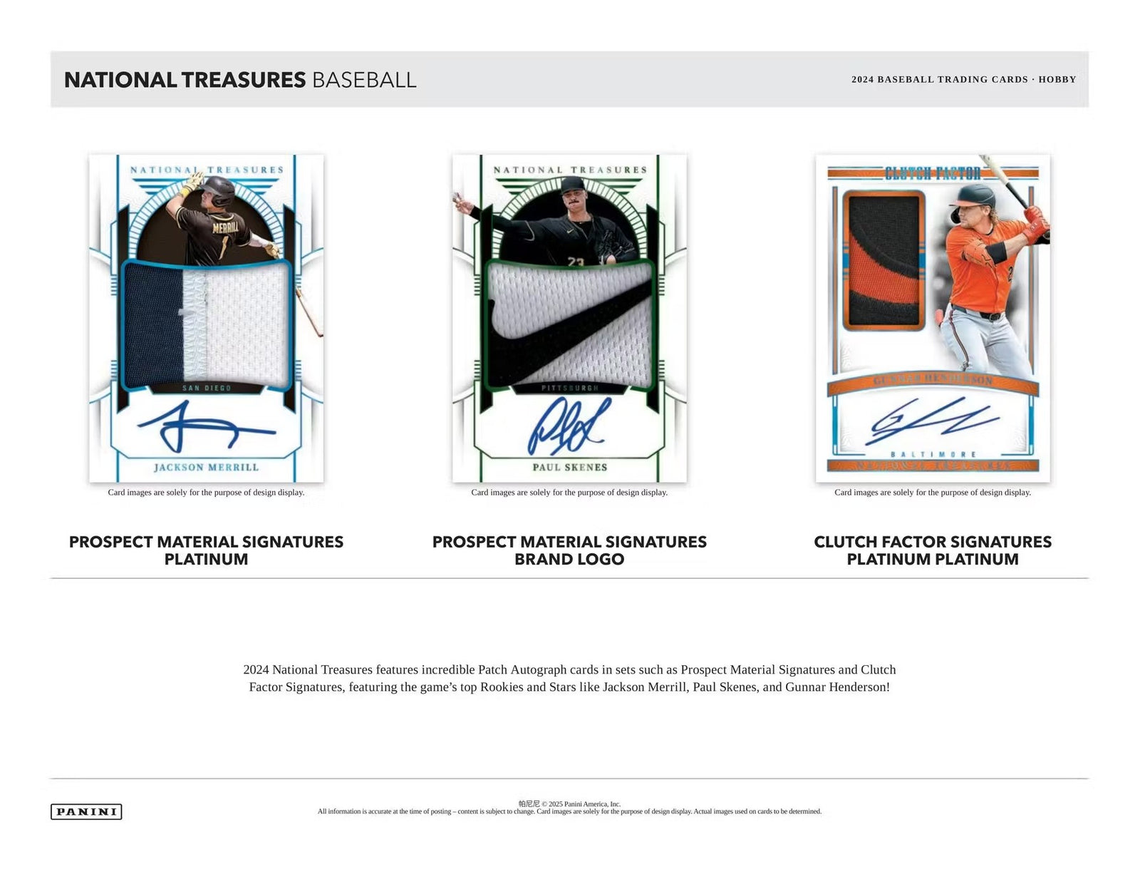 2024 Panini National Treasures Baseball Trading Cards LV