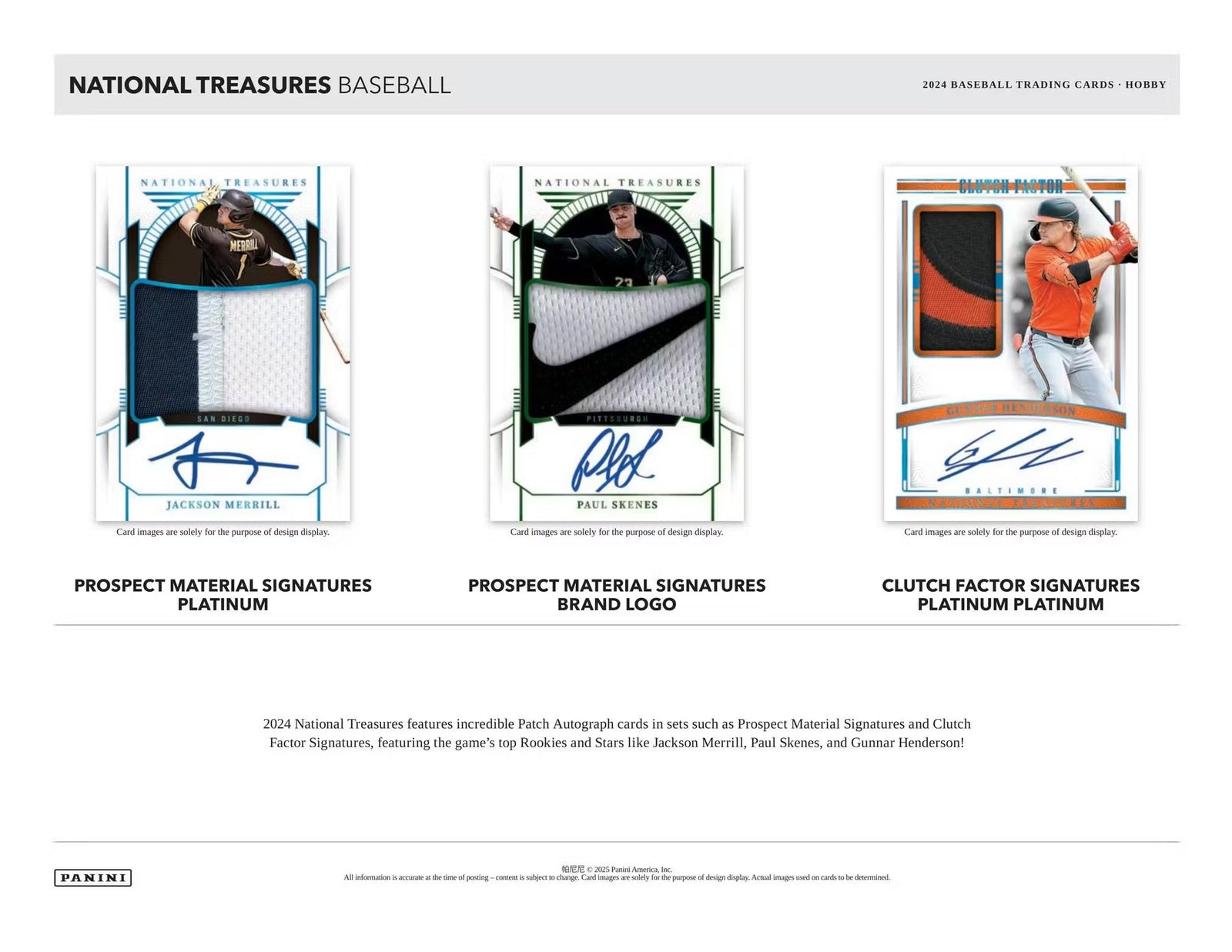2024 Panini National Treasures Baseball Trading Cards LV